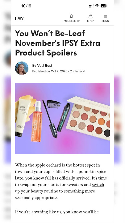 * SPOILERS* NOVEMBER 2025 BOXYCHARM BY IPSY | Sneak Peeks