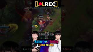 BRO Teddy vs GEN Ruler - JHIN vs EZREAL ADC #shorts #highlights #1v1lol #lck