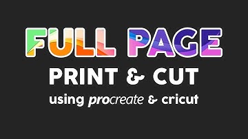 Print & Cut using procreate and cricut on the iPad