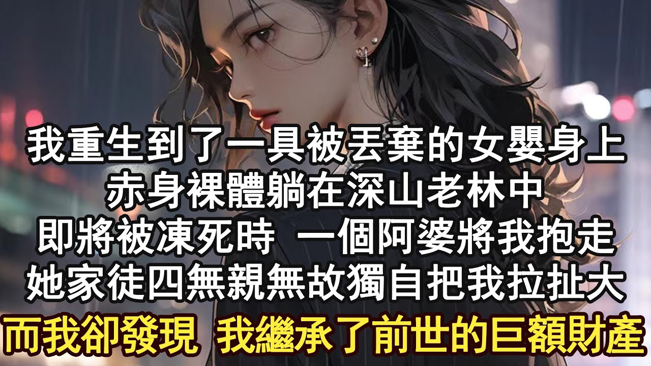 我重生到了一具被丟棄的女嬰身上，赤身裸體躺在深山老林中，即將被凍死時 一個阿婆將我抱走，她家徒四無親無故獨自把我拉扯大，而我卻發現 我繼承了前世的巨額財產