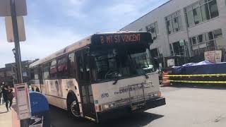BEE-LINE BUS 2006 ORION V Route 8 To MT ST VINCENT YONKERS GETTY SQUARE DAIMLER CHRYSLER 05 501