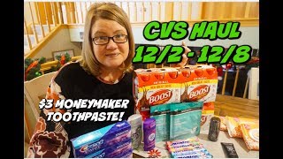 CVS HAUL 12/2 - 12/8 | $3 TOOTHPASTE MONEYMAKER, CHEAP MAKEUP & MORE!