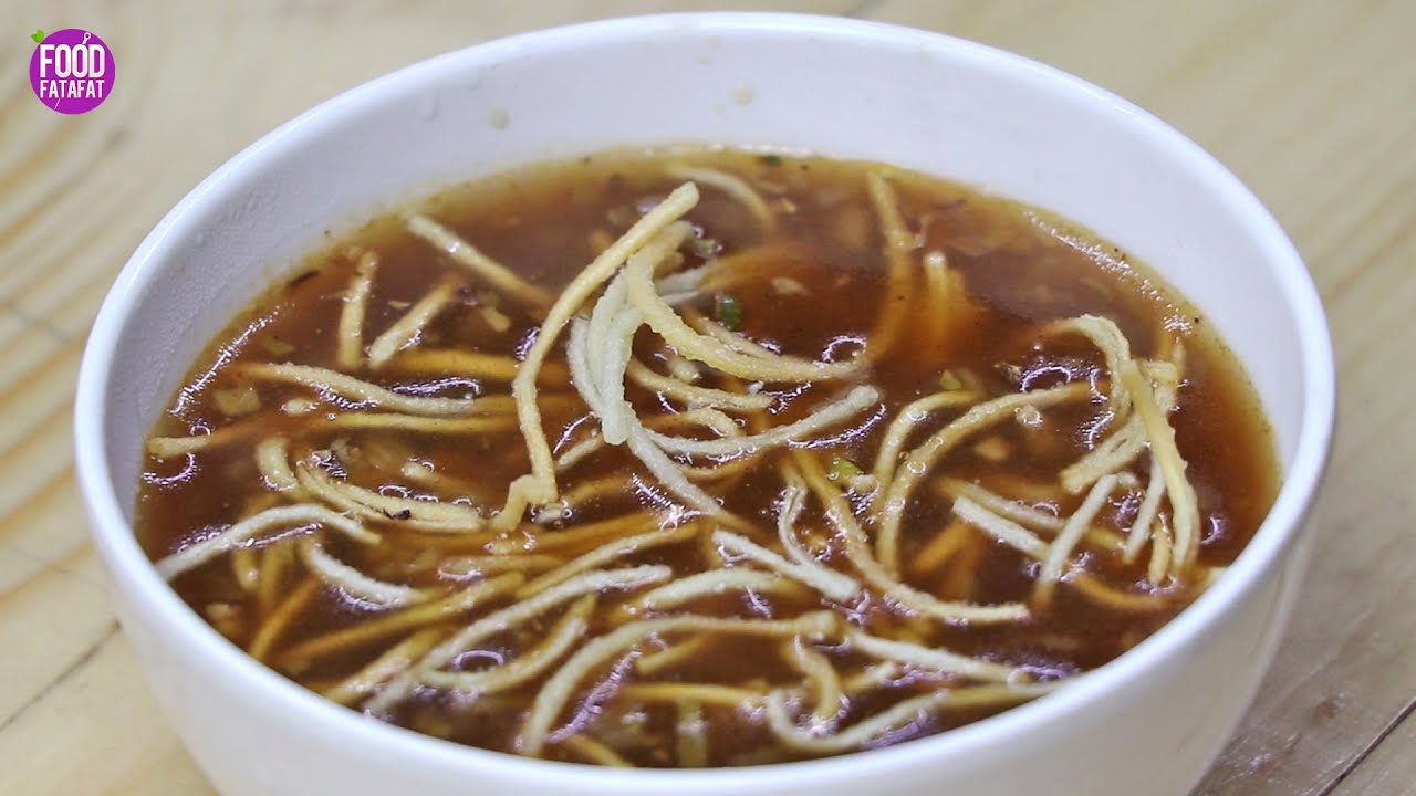 Veg Manchow Soup Recipe Restaurant Style | वेज मनचाओ सूप | Food Fatafat