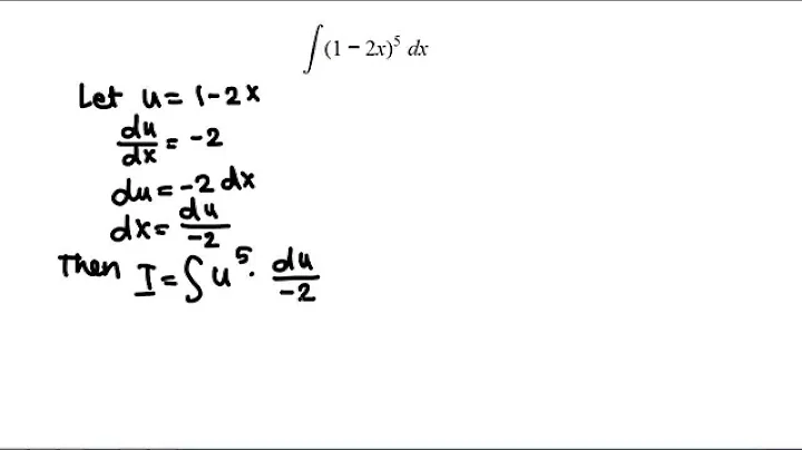 Calculus: u-substitution example 1/25