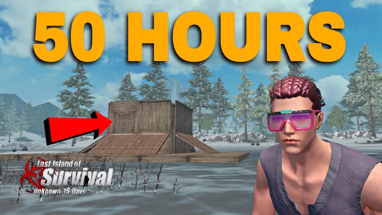 Living in the ICELAKE for 50 hours Last Island of Survival