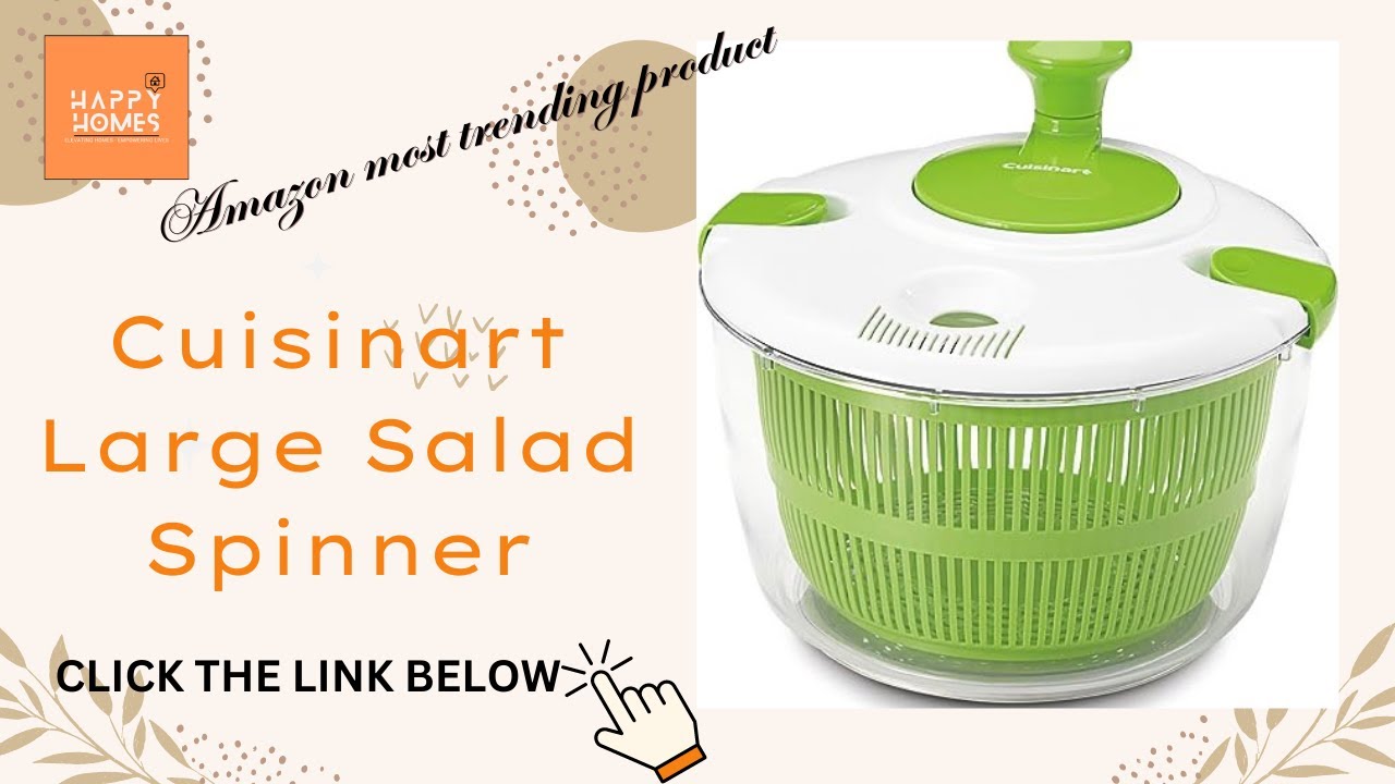  Cuisinart Salad Spinner- Wash, Spin & Dry Salad Greens