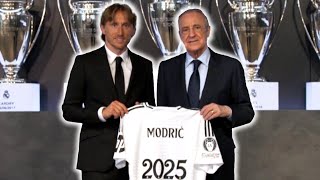 Real Madrid extends Luka Modric's contract until the end of 2025 season 📝