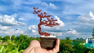 Mini Bonsai Tree Wire Copper 06