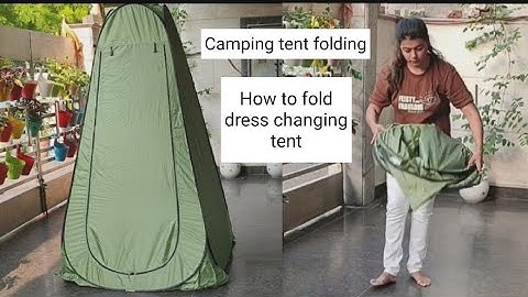 How to fold Portable Pop Up Camping Shower Tent | Portable dress changing tent | camping toilet tent