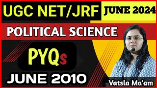 UGC NET/JRF PYQ BY VATSLA MAAM #ugcnet2024 #POLITICAL SCIENCE #VATSLA MAAM #ugcnetpaper1