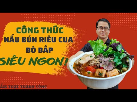 Hướng dẫn Cách nấu riêu cua – Cách NẤU MÓN BÚN RIÊU CUA BÒ BẮP SIÊU NGON như nhà hàng!