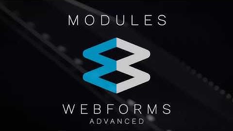 Modules - Webforms Advanced | WebBoss