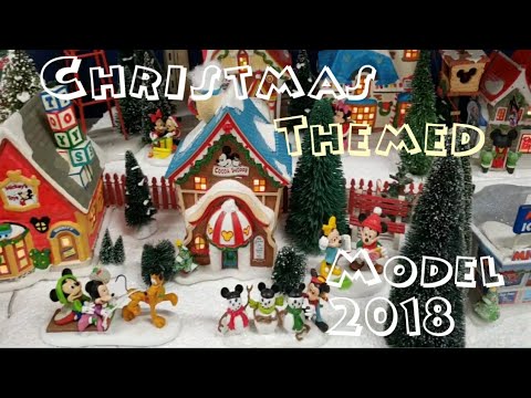 บ้านจิ๋วคริสต์มาสโชว์ ที่อเมริกา | Christmas Themed Model 2018 MickeyTube | มิกกี้ทูป