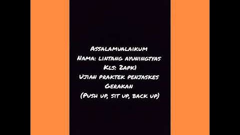 Ujian praktek PJOK ( Push up, sit up, back up) SMK INFORMATIKA KOTA SERANG