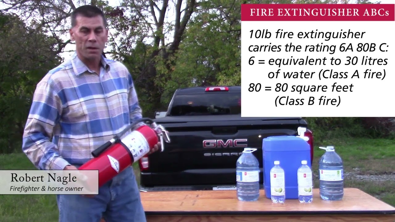 Fire Extinguisher ABC's - Robert Nagle,   Firefighter and horse owner