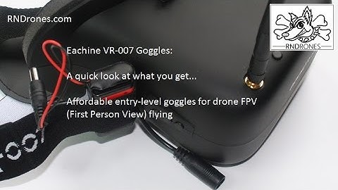 Eachine VR-007 FPV goggles: A quick look at what you get in the box