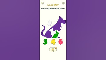 Dop 2 | Level 3307 | How many animals are there? | Delete one part | ‎@Dop2Gaming1122 | #Dop2