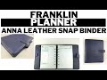 Franklin Planner Anna Leather Snap Binder  |  What fits in 1.25 inch rings vs 1.5 inch rings