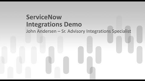 ServiceNow Integration Interfaces Overview
