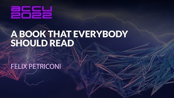 ACCU Lightning Talk: A Book That Everybody Should READ - Felix Petriconi - ACCU 2022