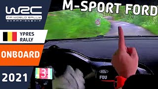 WRC Rally Onboard : M-Sport Ford : Renties Ypres Rally Belgium 2021 : Greensmith - Fourmaux