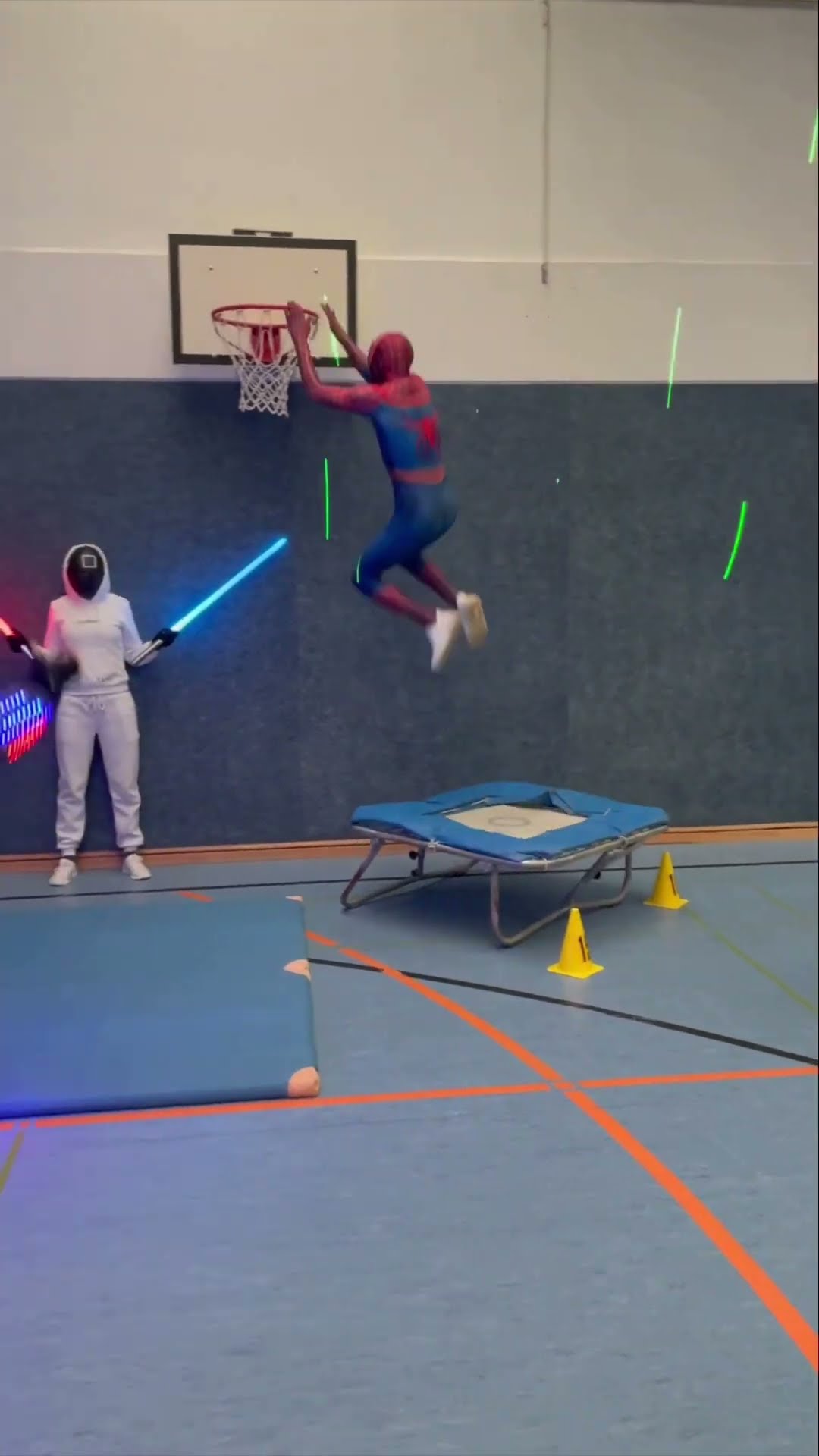 Spider-Man The floor is lava with Lighty #shorts #spiderman #floorislavachallenge