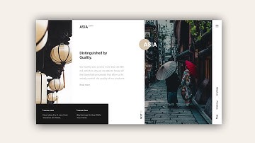 Web Design Speed Art #36 – Asia Earth Travel Website Adobe XD