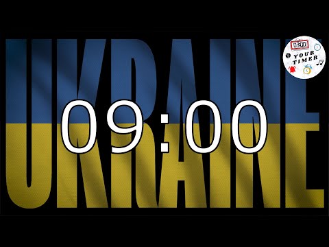 9 Minutes/540 Seconds Countdown Timer with a Sound Effect! - Stop War in Ukraine! - Your Timer