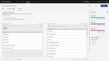 Component Curation in Virtual Report Suites