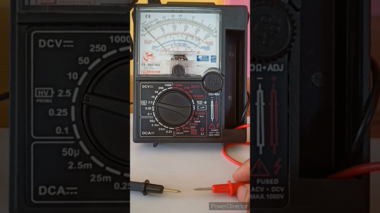 How to Measure Resistance, Voltage & Current Using Analog Multimeter