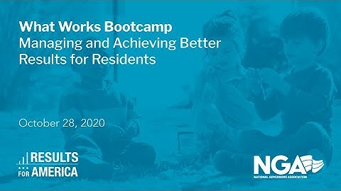 What Works Bootcamp Keynote: Performance Management for Results-Based Budgeting (Sara Dube)