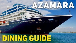 Azamara Complete Dining Guide