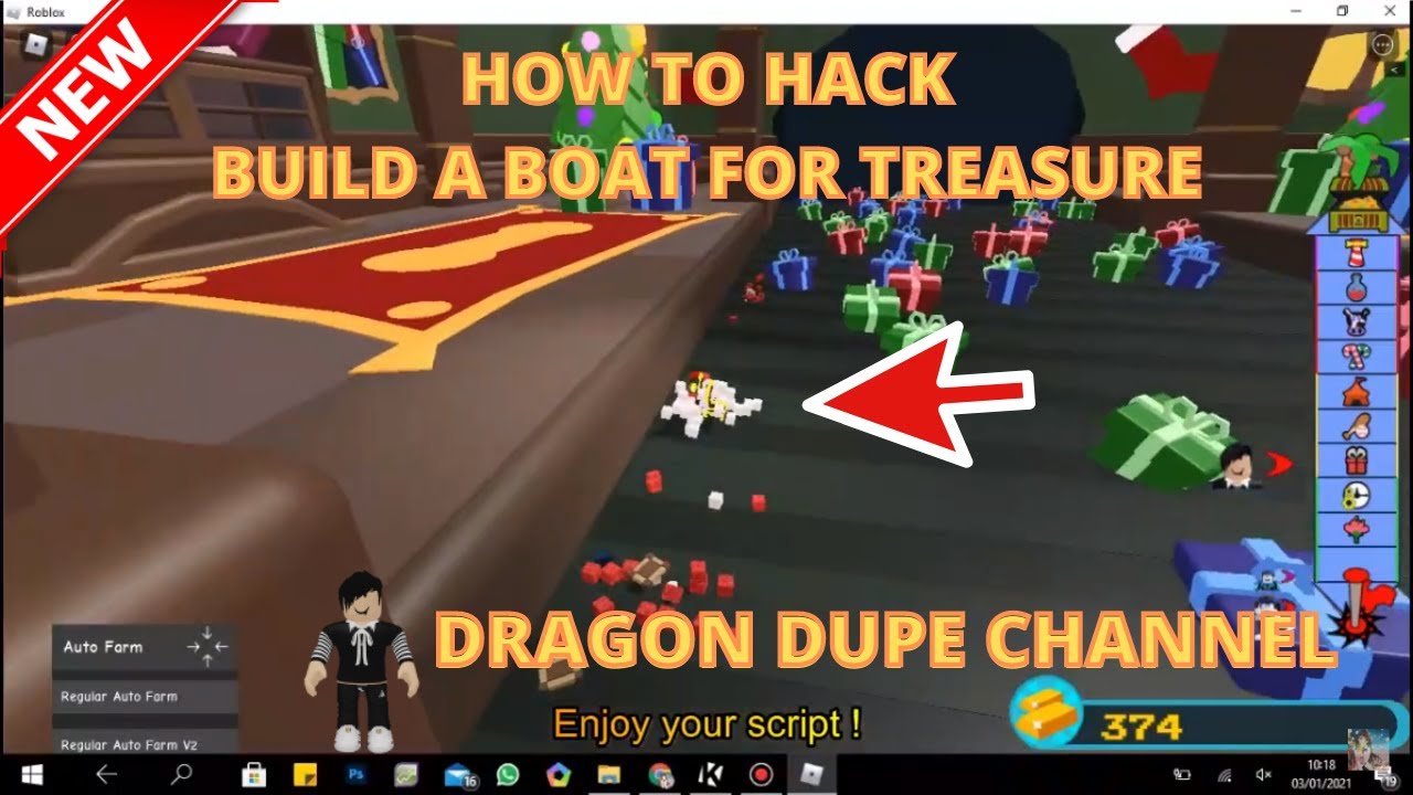 Build A Boat For Treasure Auto Farm Script Pastebin Script Using Krnl 2020 Youtube - roblox build a boat for treasure script pastebin