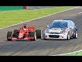 Ferrari f1 2018 vs ford focus wrc 2001  monza