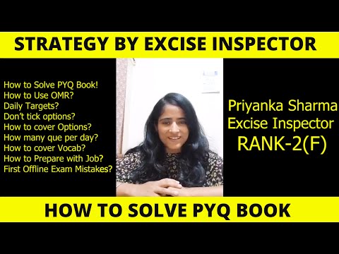 how to solve PYQ Book - Complete Guide by excise inspector rank 2