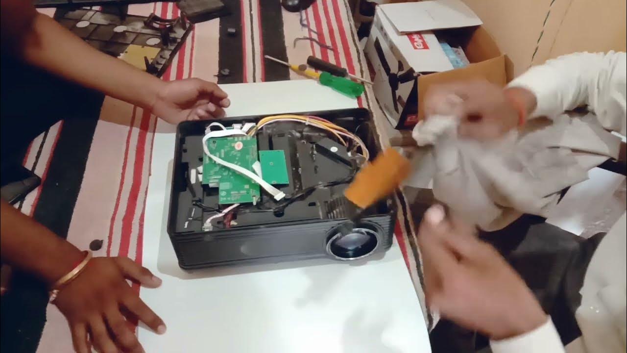 Projector black spot problem solution/ projector screen problem/ Dust