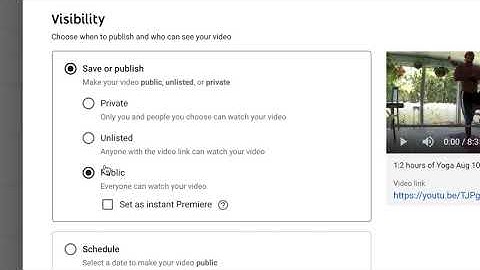 How to make an edit draft video live on youtube studio