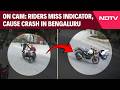 Karnataka News | Indicator Miss Triggers Bike Crash In Bengaluru; Riders Escape With Minor Injuries