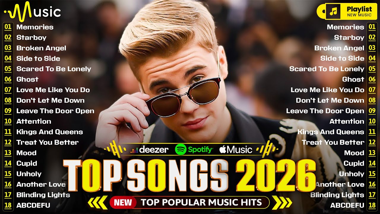 Billboard Hot 100 ❤️Justin Bieber, The Weeknd, Selena Gomez, Dua Lipa, Ed Sheeran, Bruno Mars, Adele