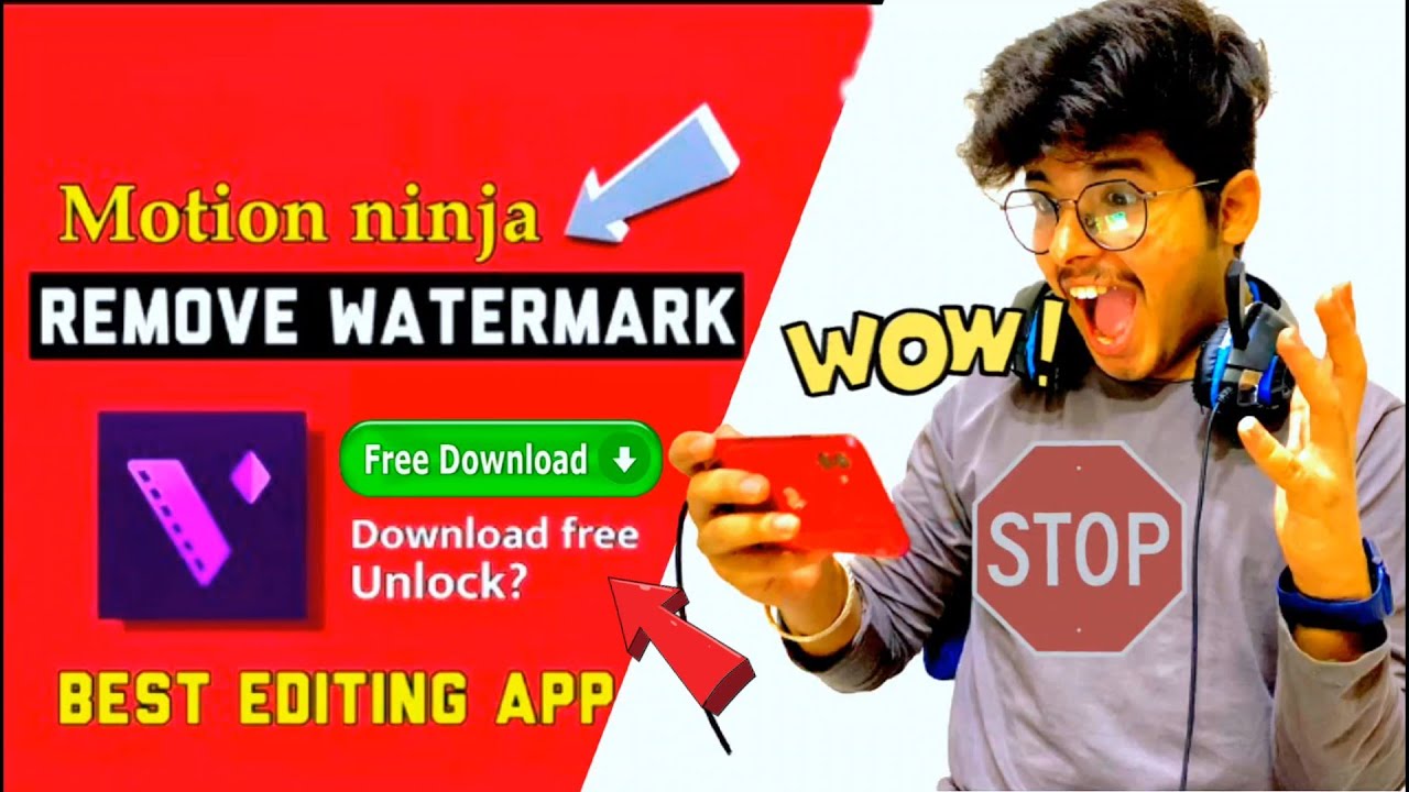 how to remove motion ninja watermark for free ? motion ninja app kaise