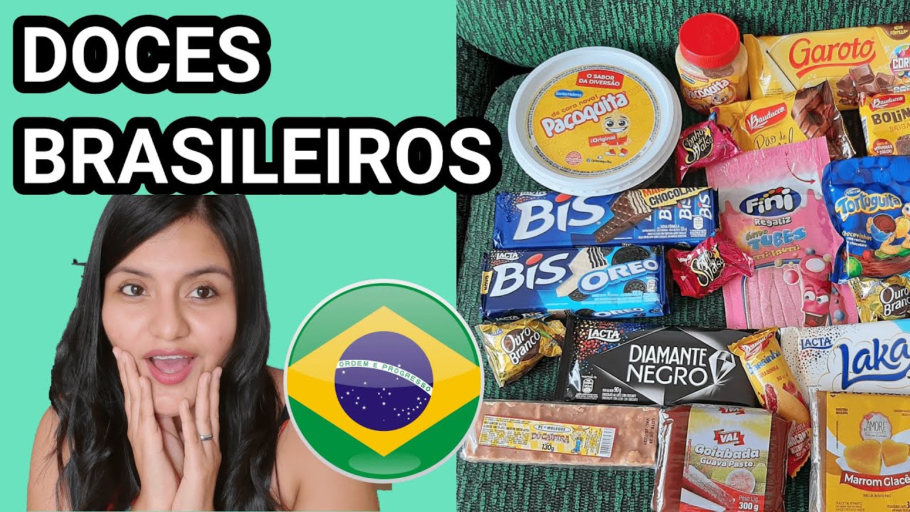 PERUANA PROVANDO DOCES BRASILEIROS | PROBANDO DULCES BRASILEÑOS ES | PT