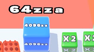 JELLY RUN 2048 — INFINITY MODE ∞ 64 ZZA (Max Level, Gameplay)