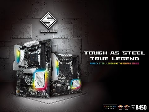 ASRock B450 Steel Legend Series Motherboards