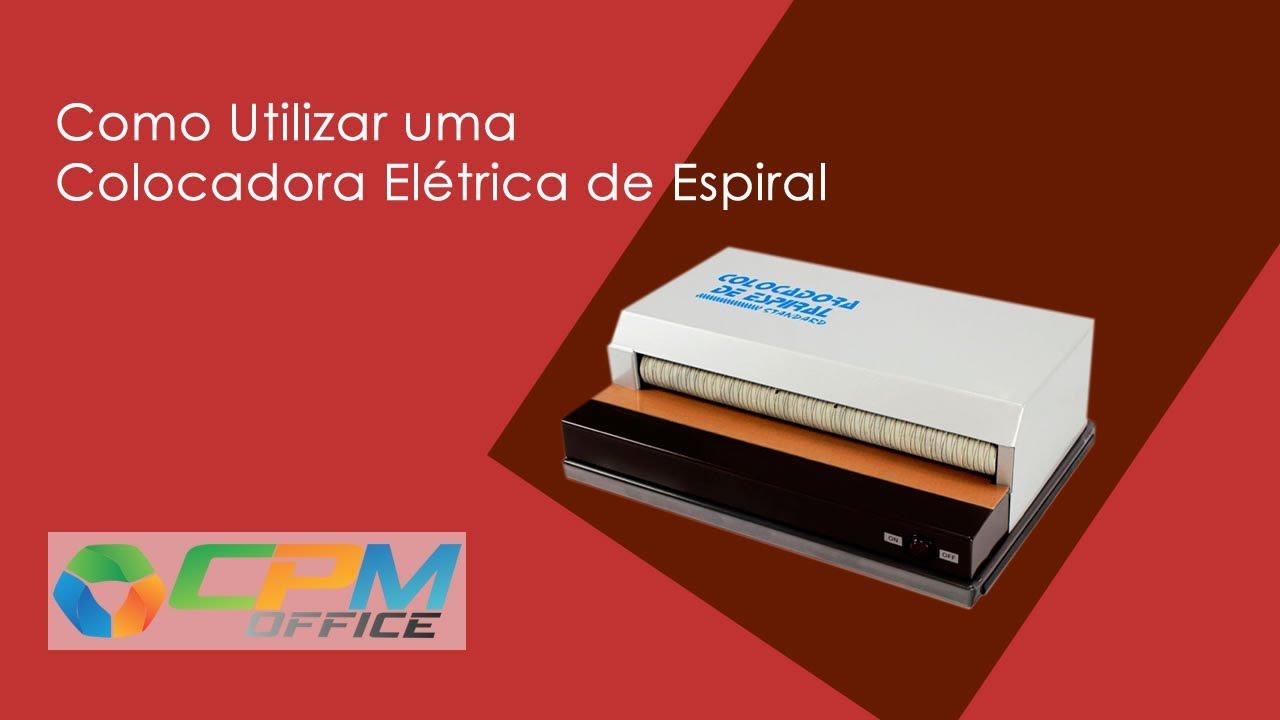 Capa do vídeo Como Utilizar uma Colocadora Elétrica de Espiral