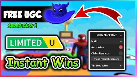 [UGC LIMITED] Roblox Math Block Race Script - Instant Wins