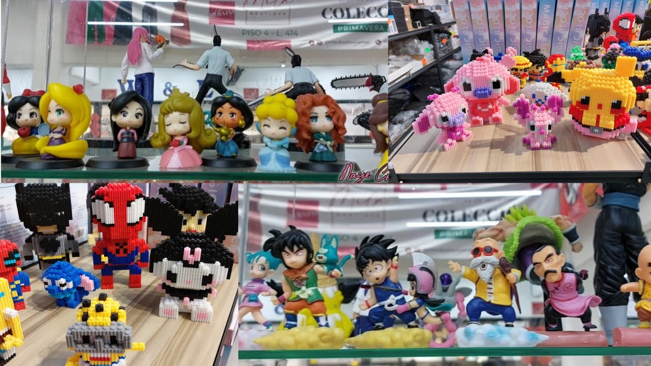 Series de anime, figuras armables, personajes de colección, refacciones para moto y más 