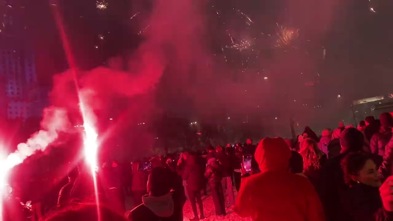 Happy new year 2026 in Warsaw 