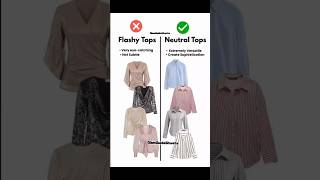 *Flashy Tops vs Neutral Tops* style guide #fashion #tops #guide #stylingtips #trend #outfitideas