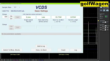 VW 1.9TDI Basic settings - unit injectors valves command /crankshaft sensor problem synchro angle/