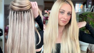 Microlink Hair Extension Installation Part 2